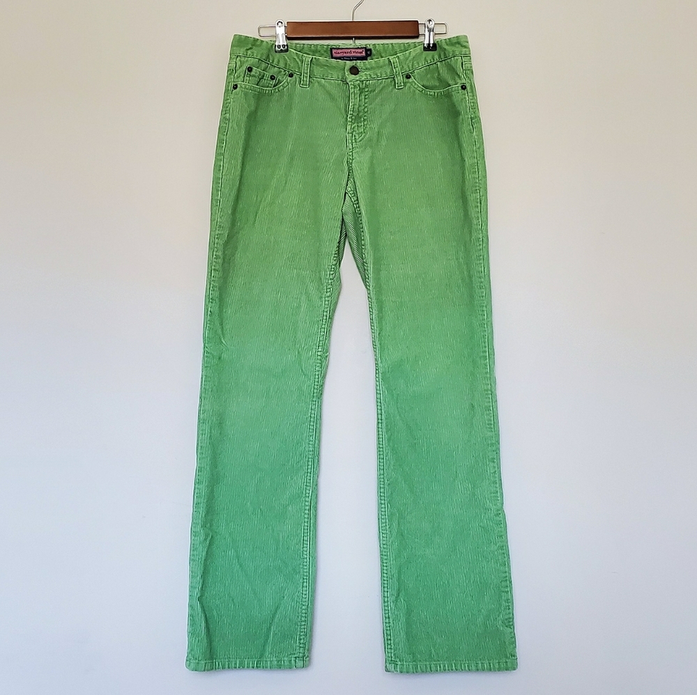 Vineyard Vines Size 10 Green Corduroy Pants